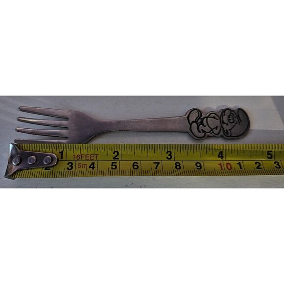 Smurf Stainless Steel Child Fork Peyo Danara Vintage Stainless Steel Taiwan - Picture 5 of 7